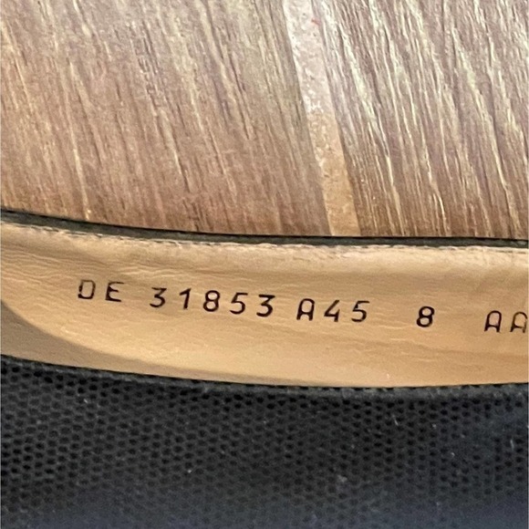 Ferragamo Slip On Square Toe Leather Pumps Black Women's Size 8 - Picture 11 of 11